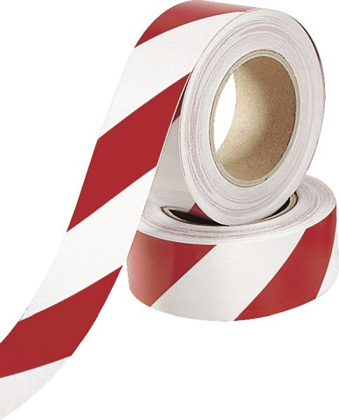 Moedel Warnmarkierung linksweisend, Folie, reflektierend, Rot-Weiß, 100 mm x 15 m, 54899
