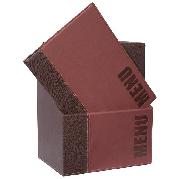 Securit Menümappen mit Box weinrot A4 (20 Stück), perfekt für eine gepflegte, moderne Präsentation, U267