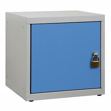 ADB Wertfach-Schließfach, Maße Korpus LxBxH 400x400x400 mm, Farbe Korpus: grau/blau, RAL 7035/5012, 41210