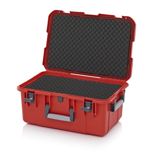 Auer Schutzkoffer Pro, Blutorange, mit 2 gleichschließenden Schlössern, Noppenschaumpolster, CP SG 6427 B6-2002