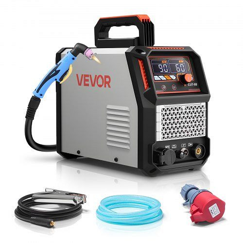 VEVOR 60A Plasmaschneider, IGBT-Wechselrichter mit Digitalanzeige, 2T/4T-Funktion, PA/PT-Zeit, 400V 3-Phasen, DLZQGJFJCS606X2QE001V8