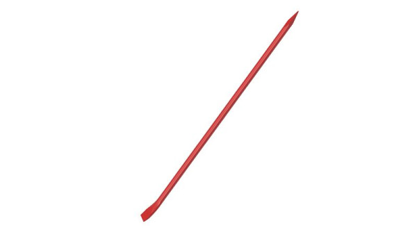 Schake Brechstange - 1,50 m, mit gebogener Schneide, robuste Ausführung, aus Ø 25 mm Rundstahl gefertigt, Ausführung: rot, 10196-2R