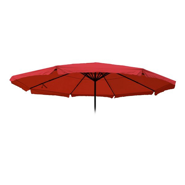 Mendler Ersatz-Bezug für Sonnenschirm Meran Pro, Gastronomie Marktschirm mit Volant Ø 5m, Polyester, bordeaux, 76813