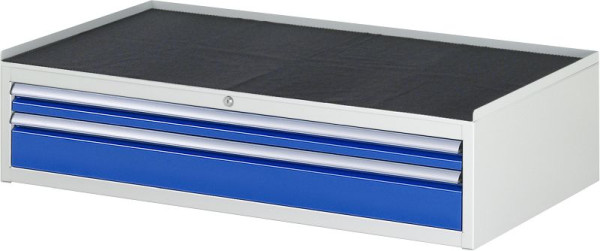 RAU Schubladenschrank Serie 7000, B1145xT650xH285mm, Schubladen: 1xH60, 1xH120mm, Metallauflage, 03-XXL1.1A-MT.11