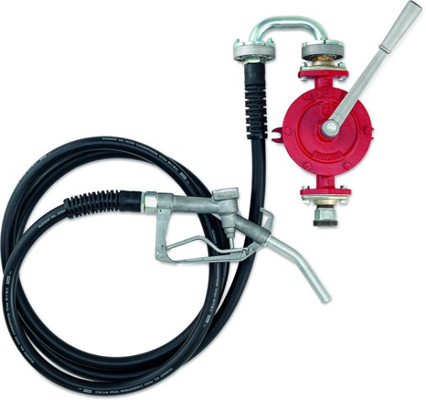 Cemo Handpumpe 30 l/min mit Handzapfventil, 4 m Zapfschlauch, Dichtung Viton, 11683