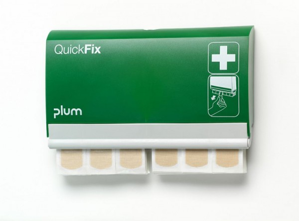 Plum QuickFix Pflasterspender inkl. 2 x 45 elastischen Pflastern, atmungsaktiv und anschmiegsam, 5502