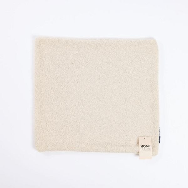 HOME DELUXE Bouclé Kissenbezug PELO - Beige, 61763