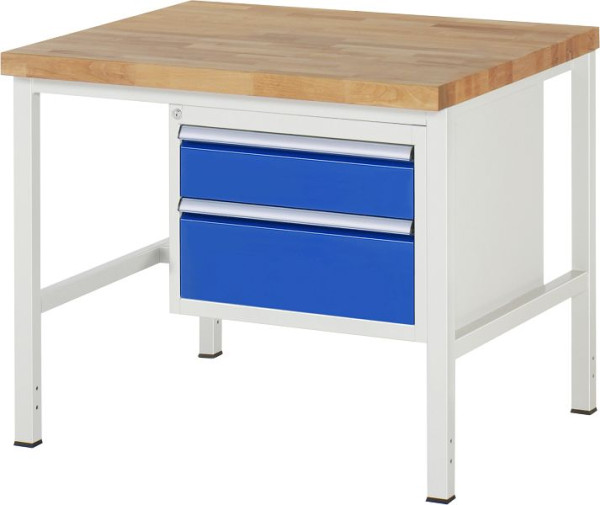 RAU Werkbank Serie 8000 - Modell 8123, B1000 x T900 x H840 mm, Systemunterbau B995 x T850 x H800 mm, 03-8123A1-109B4S.11