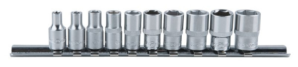 KS Tools 1/4" Sechskant-Stecknuss-Satz, 10-teilig 4-13mm, 917.0620