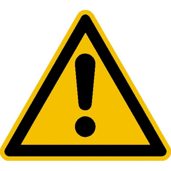 Stein HGS Warnschild, Allgemeines Warnzeichen, 100 mm / Folie, 500er-Rolle, 31.0196