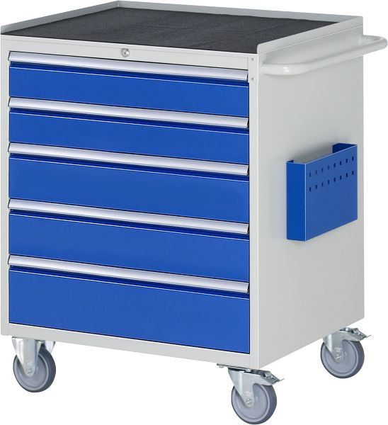 RAU Montagewagen Serie 7000, B770 x T650 x H975 mm, Metallauflage, Schubladen: 2xH120, 2xH150, 1xH180 mm, 15-XL5.11A-MT.11