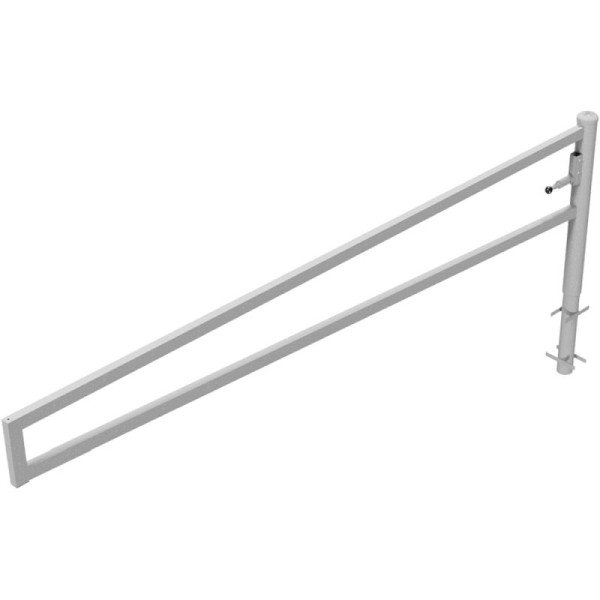 Stein HGS Wegesperre 360° drehbar, 3500 mm / ohne Farbe, vorgerüstet für Vorhangschloss, zum Einbetonieren, 4013.35v