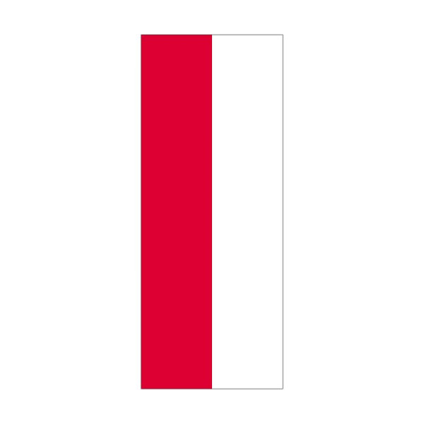 Stein HGS Landesflagge Hessen (ohne Wappen), 400x150cm, FlagTop 160 g/m², für Fahnenmasten ab 8m mit Hohlsaum für Ø 4cm Ausleger, 26351