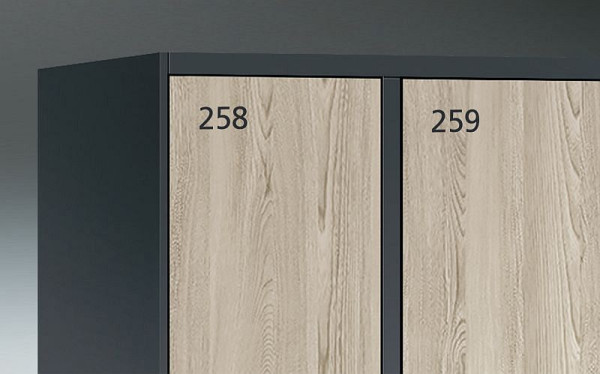 C+P selbstklebende Nummerierung, 3-stellig, Farbe: Anthrazit, 4400-74972