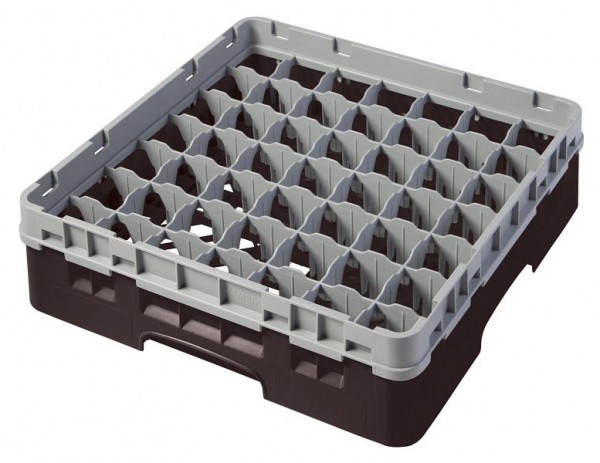 Cambro Spülkorb mit 49 Fächer Camrack® 9,2 cm Braun, 49S318167