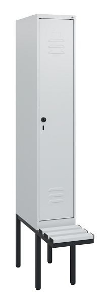 C+P Umkleidespind Classic PLUS, 1950x300x815mm, 7035/7035, Drehriegel, 0800405-10 S10039