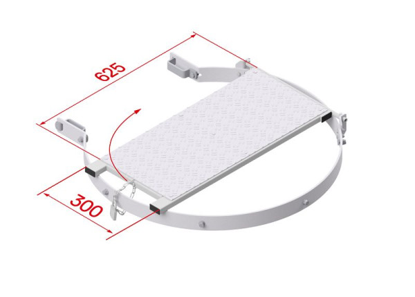 HYMER Zwischenboden klappbar, abschließbar, Aluminium, 0051762