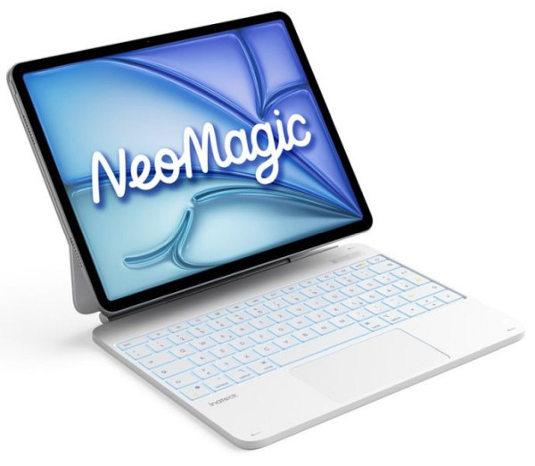 inateck NeoMagic Magnetische Tastatur Hülle für iPad Air 13" M4/M3/M2 (2026/2025/2024), iPad Pro 12.9" 6/5/4/3 Gen, QWERTZ, weiß, N0073_white