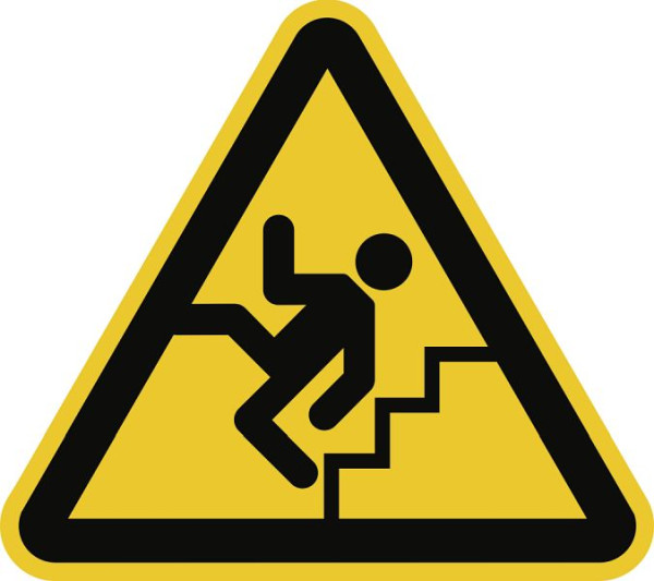 Moedel Warnung vor Treppe, Kunststoff, 200 mm Seitenlänge, 59005