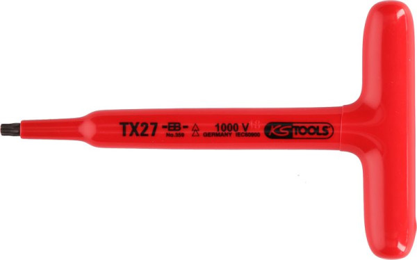 KS Tools T-Griff-Torx-Stiftschlüssel mit Schutzisolierung, T50, 200 mm, 117.2421