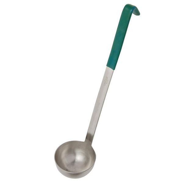 Vogue farbkodierter Schöpflöffel grün 18cl, gestempelt, CD148
