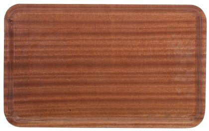 Contacto Holz-Tablett GN 1/1, rutschfest, Farbe: Mahagoni, 3504/001