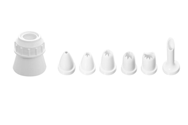 Schneider Tüllen-Set für Haushalts-Spritzbeutel, Polyethylen, RAL 9003, weiß, 350147
