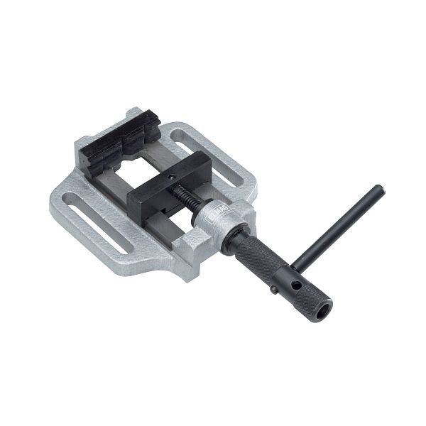 ELMAG PROFI-Maschinenschraubstock 3'/ 75 mm, mit Prismenbacke, Spannweite 82mm, 16080