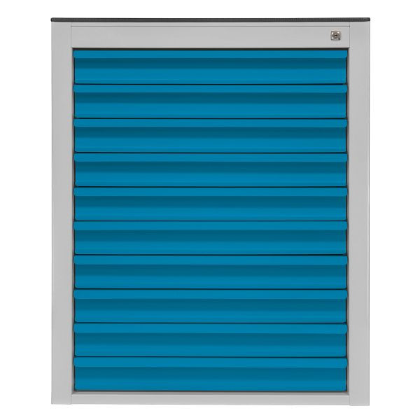 ADB "TAUROX" Schubladenschrank Maxi 10 Schubladen (grau, blau), 24866