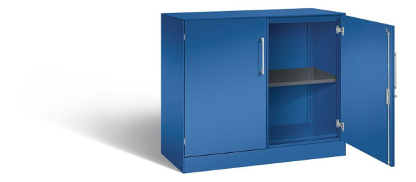 C+P Sideboard mit Flügeltüren Asisto, H915xB1000xT435mm, Farbe: Enzianblau, Bügelgriff, 2 OH, 141052-000 S10180