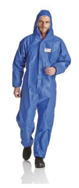 ProSafe 1 FR Einweg-Overall, Kapuze, flammhemmend, blau, Größe L, VE: 50 Stück, PS1FR-L