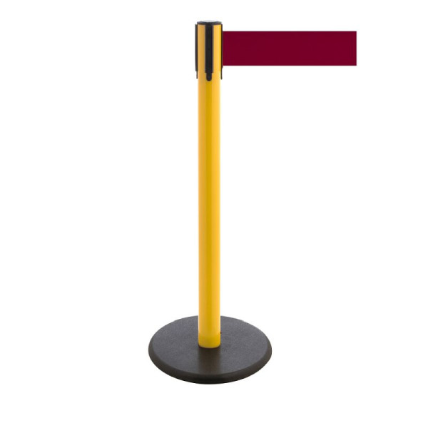 Stein HGS Personenleitsystem -P-Line Premium-, gelb, burgunder, mit magnetischem Gurtendstück, Gurtlänge: 3,8 m, 34241e-1504