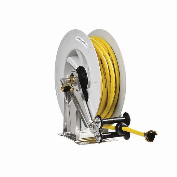 Ebinger Schlauchaufroller OSK 400, Kaltwasser, Rahmen und Achse in Edelstahl, Trommel ABS, 15 m Schlauch, 3.404.102