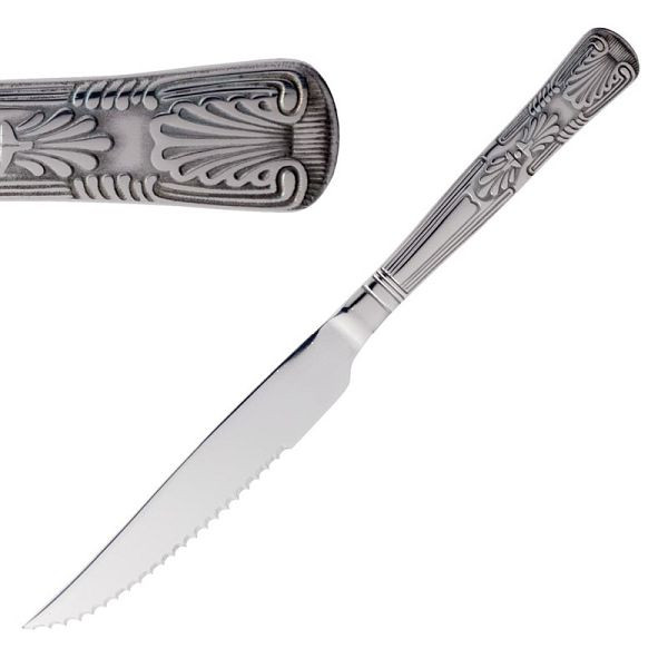 Olympia Kings Steakmesser, VE: 12 Stück, 24 cm lang, Edelstahl 18/0, DL103