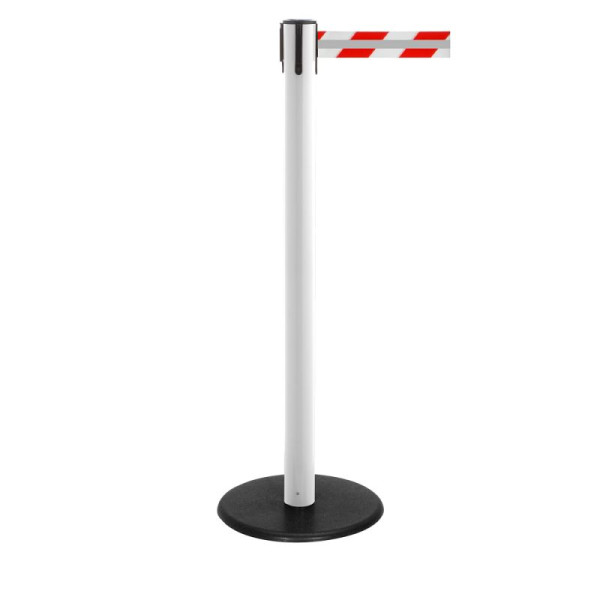 Stein HGS Personenleitsystem 'P-Line Famous Reflex' aus Kunststoff, reflektierendes Gurtband, rot/weiss mit Reflektorstreifen, 2,3 m, weiß, 65857.0017