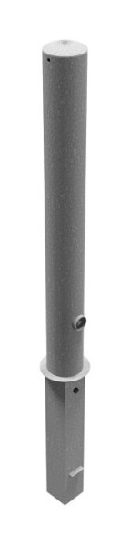 Schake Absperrpfosten Stahlrohr Ø 102 x 2,9 mm herausnehmbar, mit Dreikantverschluss, feuerverzinkt, ohne Öse, 491F