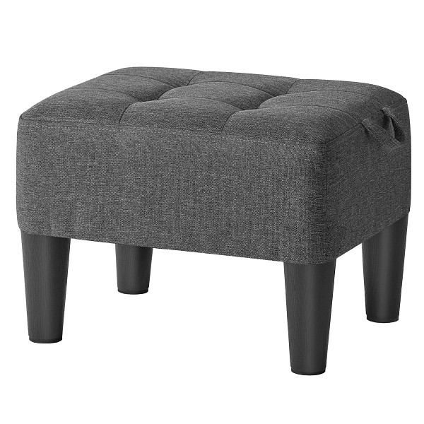 SONGMICS Ottoman Speicher, Schiefergrau, 40x32x26 cm, LOM502G01