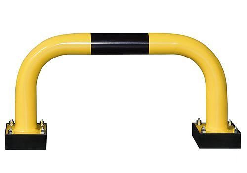 DENIOS Rammschutzbügel R 7.3 nachgebend, zur Außenaufstellung, 750 x 390 mm, 248338