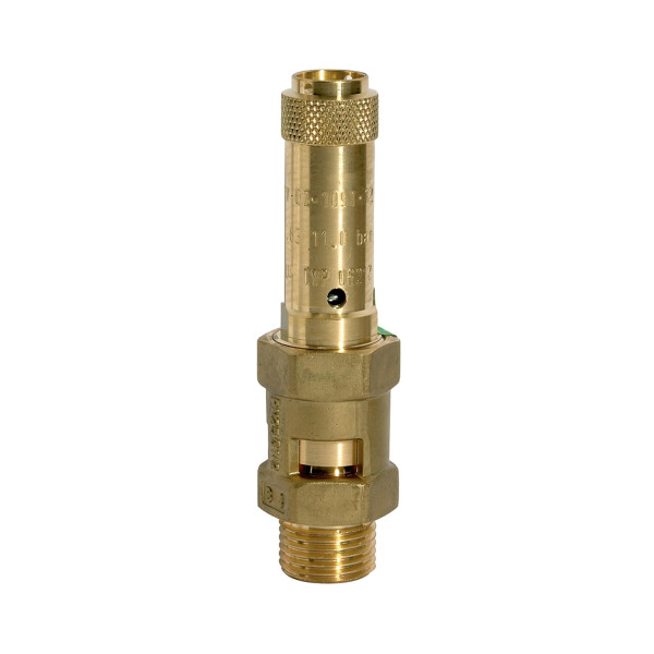 Riegler Sicherheitsventil, Messing, G 1, Ansprechdruck 3,8 bar, 142846