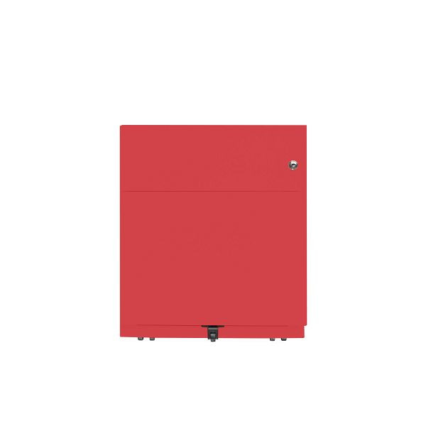 Bisley Rollcontainer Note™, 2 Schubladen, Tiefe 565 mm, Griffleiste, 670 kardinalrot, NWA59M7SF670