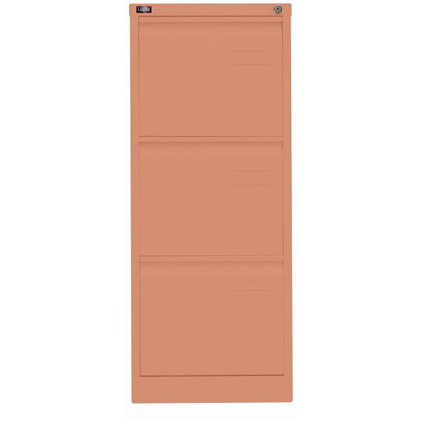 Bisley LIGHT Hängeregistraturschrank LIGHT, einbahnig, 3 HR-Schubladen, 658 coral, IPCCA13658