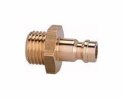 Riegler Nippel NW 5, Messing blank, Außengewinde, 107148