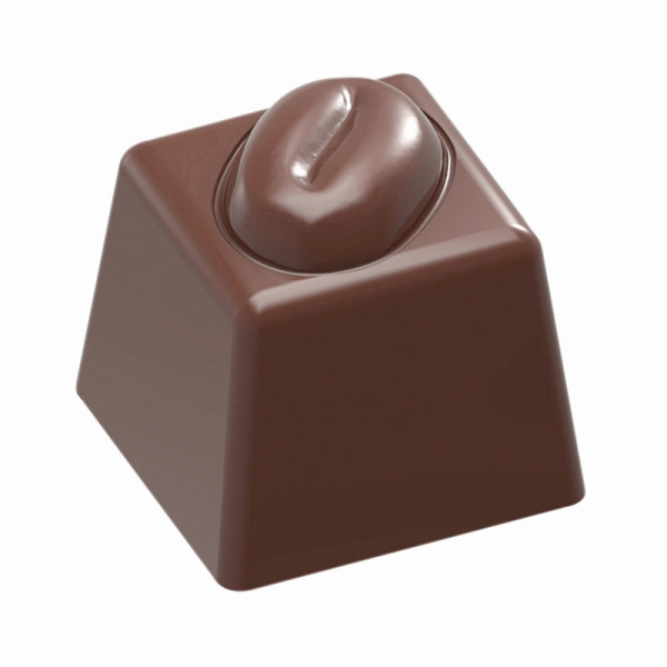 Schneider Schokoladen Form - Würfel Kaffeebohne, 275 x 135 x 24 mm / 20,17 x 20,17 x 19,26 mm, 6,9 gr, 3 x 8 Stück, 421880
