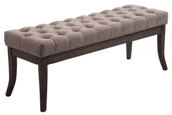 CLP Sitzbank Ramses Stoff antik-dunkel 120, taupe, 152008702