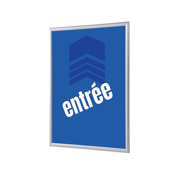 Showdown Displays Klapprahmen A4 Komplettset Eingang Blau Französisch, KRA4G25LPPI588