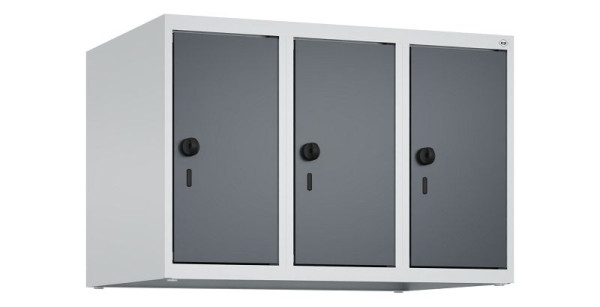C+P Schrankaufsatz Classic PLUS, Aufsatzschrank, 7035, Drehriegel, 500x750x500mm, Anthrazitgrau, 080090-39 S10008