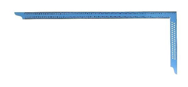 hedue Zimmermannswinkel ZY 800 mm mit mm-Skala und Anreißlöcher SB (blau), Y282-SB