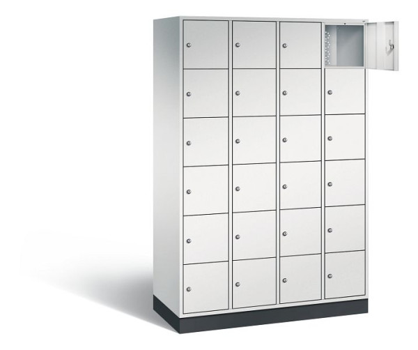 C+P Schließfachschrank Intro, H1950xB1220xT490mm, Farbe: Lichtgrau, 8670-401 S10027