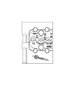 GEDORE Modul-Einsatz für Lamellenkontakt, mit Abdichtungen 0,5-3 mm², 1963384