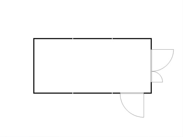 FLADAFI Materialcontainer-Kombination, IC Pro 1360, isoliert, isolierter Boden, Doppelflügeltür asymmetrisch (3 m Seite), Einflügeltür, F2223310710-F911